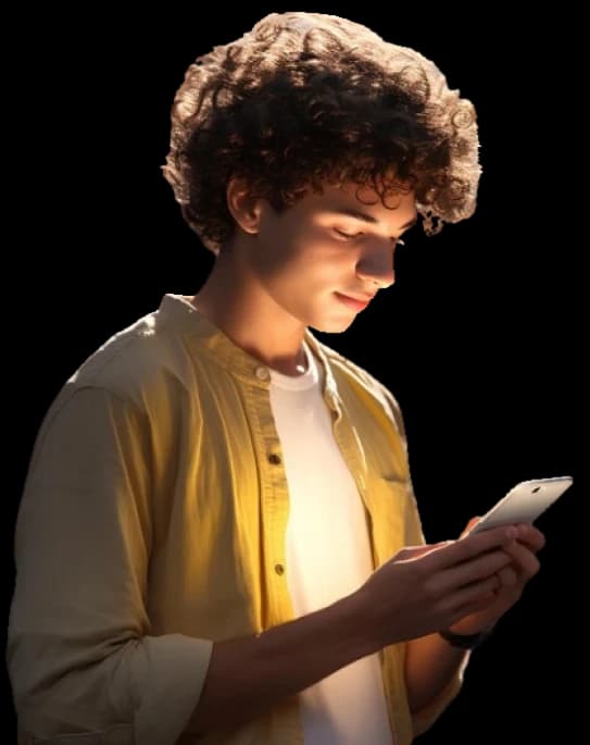 Customer sending a message