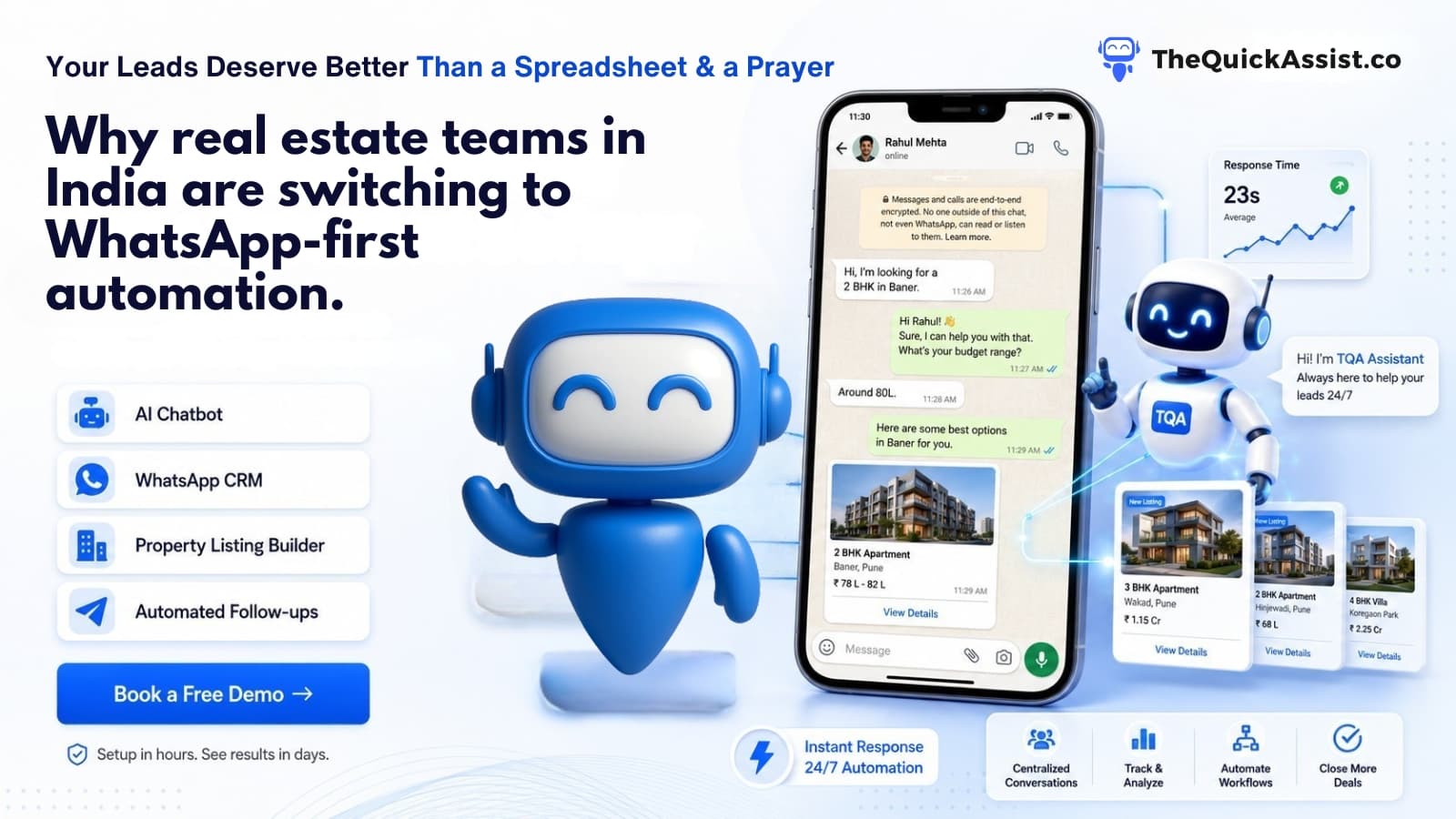 Why Real Estate teams in India are switching to WhatsApp-first Automation.